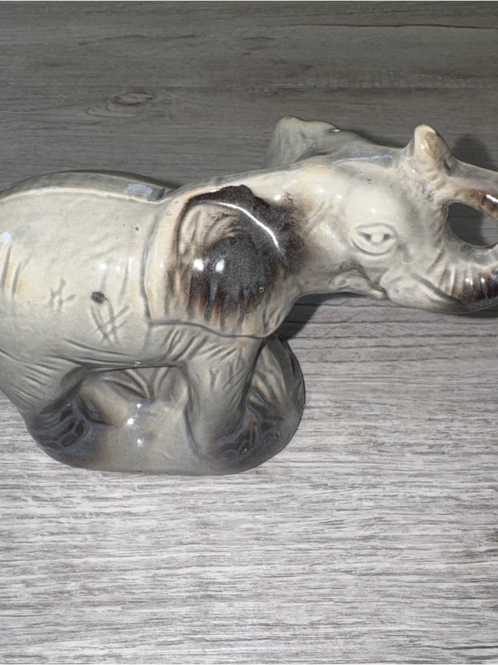 K'S COLLECTION PORCELAIN TRUNK UP ELEPHANT FIGURINE MADE IN BRAZIL NWT RARE!